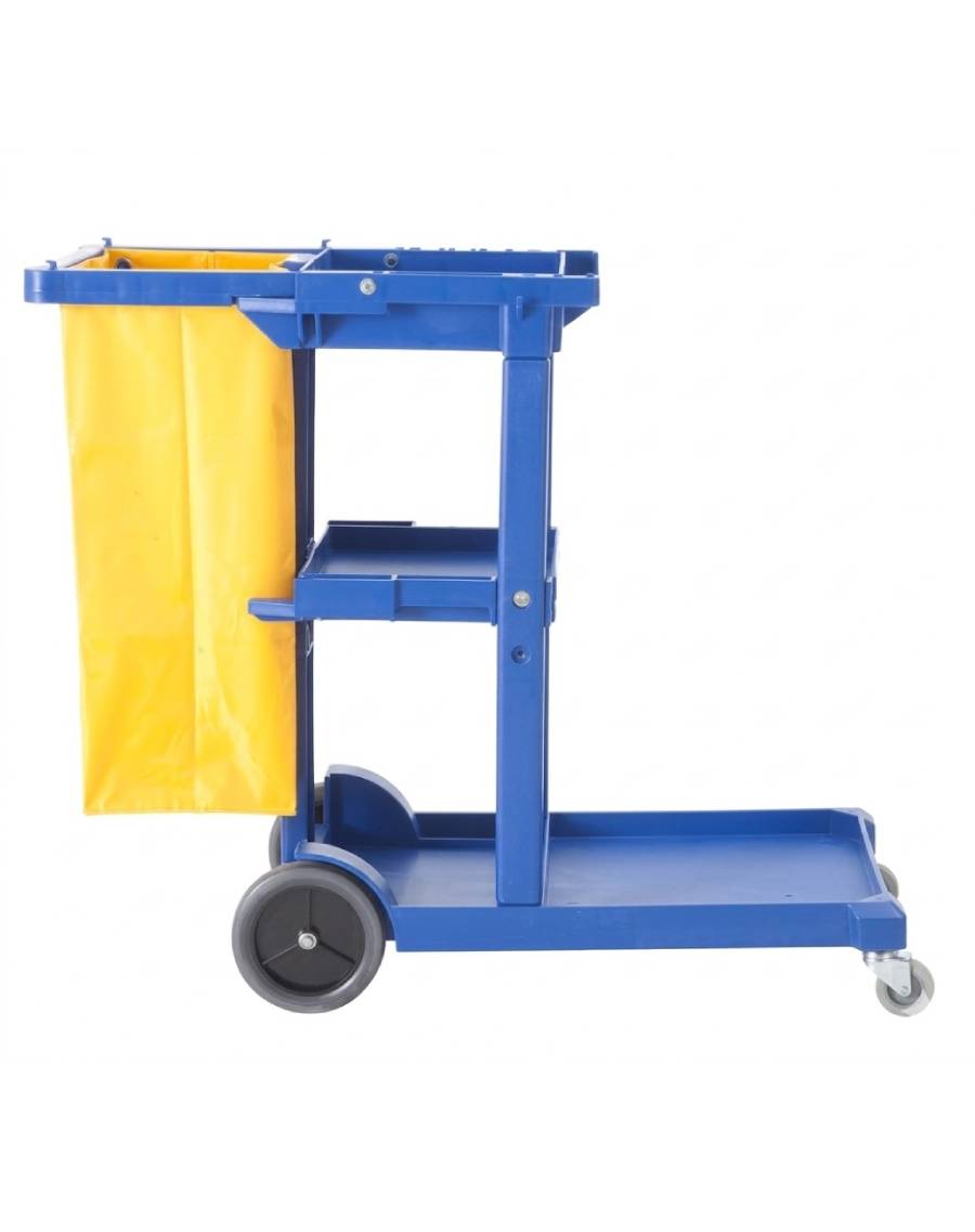 Xe vệ sinh dọn phòng 3 tầng (không nắp)