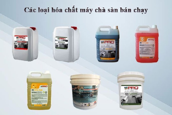 hóa chất không phù hợp cho máy chà sàn