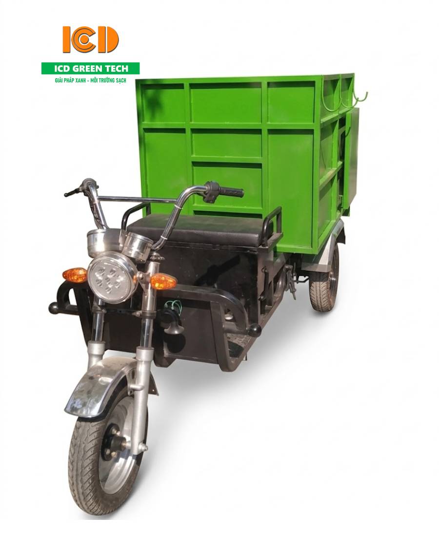 Xe chở rác 3 bánh động cơ xăng